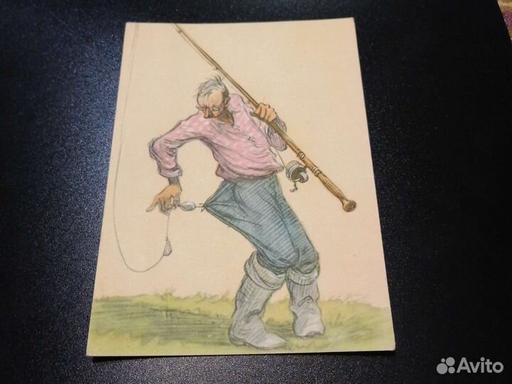 Открытки СССР чистые, Зарубин, 1956 год Семенов