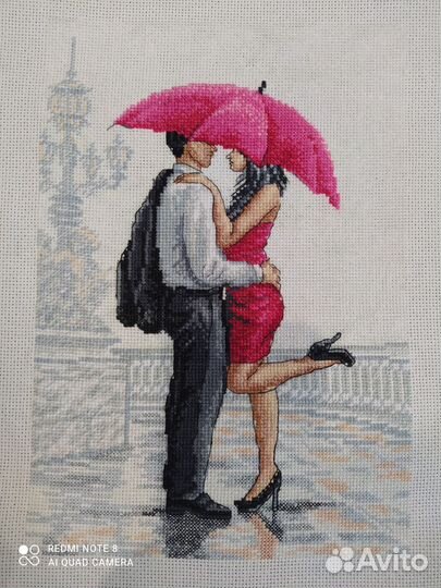 Картина вышитая крестом ручная работа