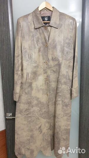 Плащ кожаный