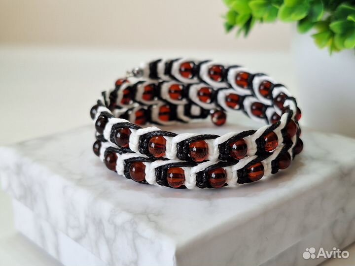 Браслет из натурального янтаря