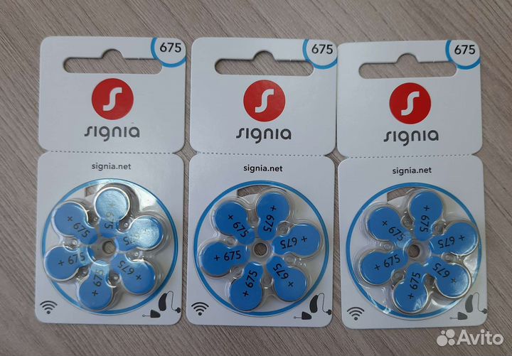 Батарейки для слуховых аппаратов 675,13,312,10