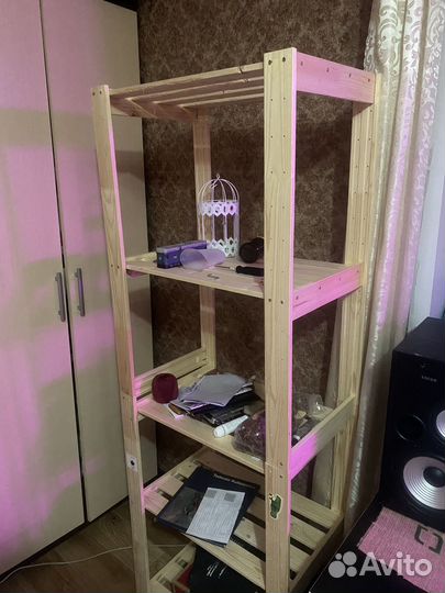 Стеллаж деревянный