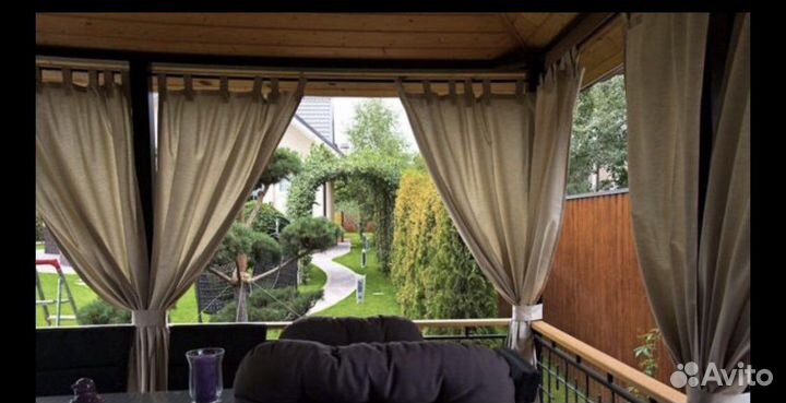 Шторы для беседок из легкой ткани