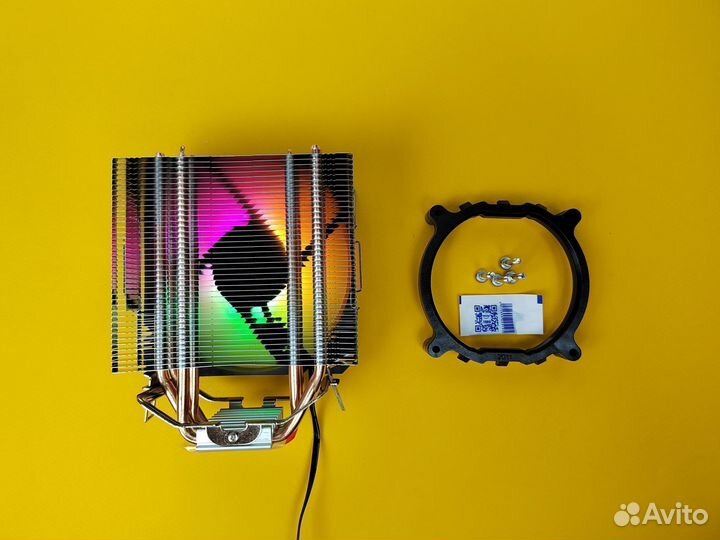 Кулер Башенный RGB свет 180 W 3PIN Универсальный