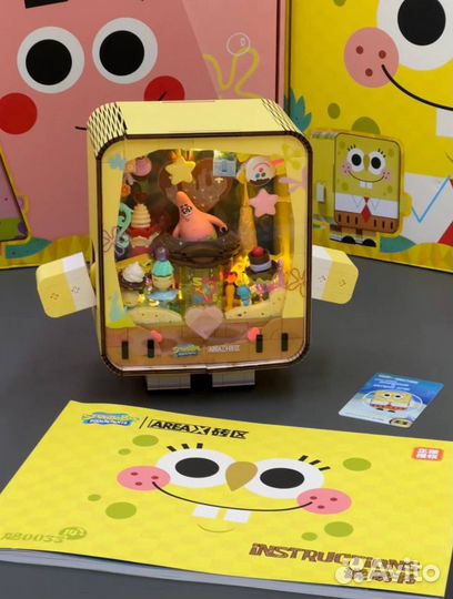 Коллекционный конструктор Area-x Губка Боб/Патрик