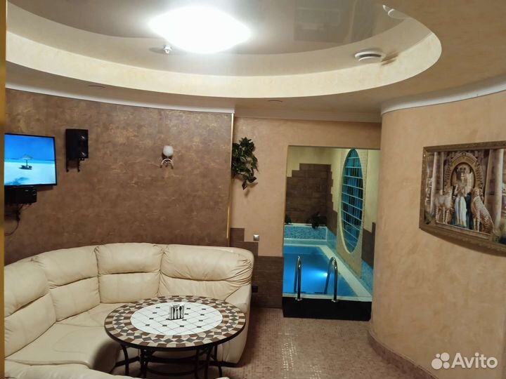 Баня сауна с бассейном