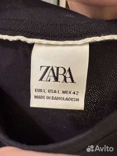 Поло мужское zara