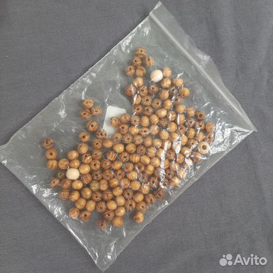 Деревянные бусины для рукоделия набор
