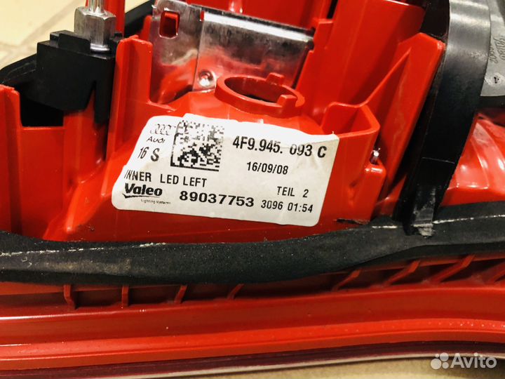 Задние фонари крышки багажника Audi A6 C6