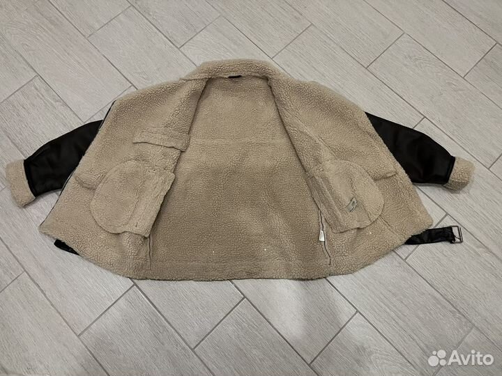 Дубленка женская 44 оверсайз