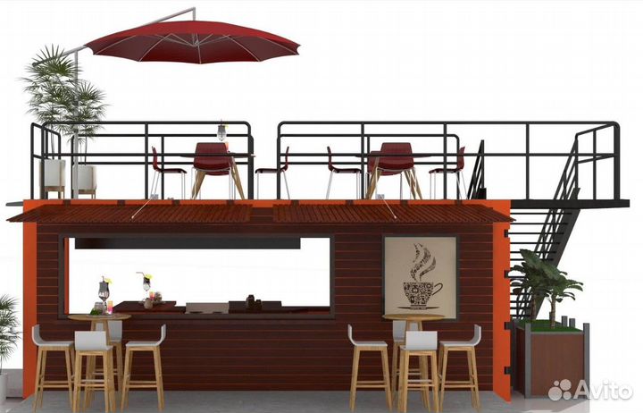 Кафе, бар из контейнера