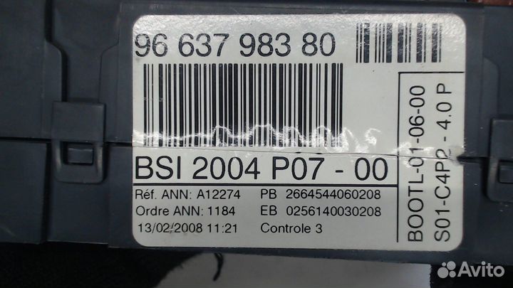 BSI Блок предохранителей Fiat Scudo, 2009