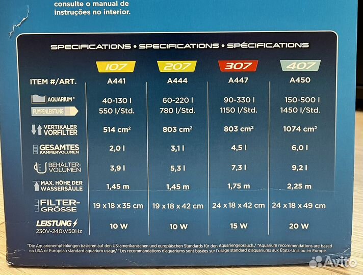 Внешний фильтр Fluval 407