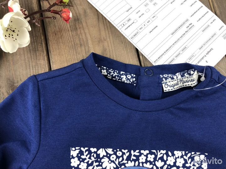Лонгслив новый для девочки Original Marines