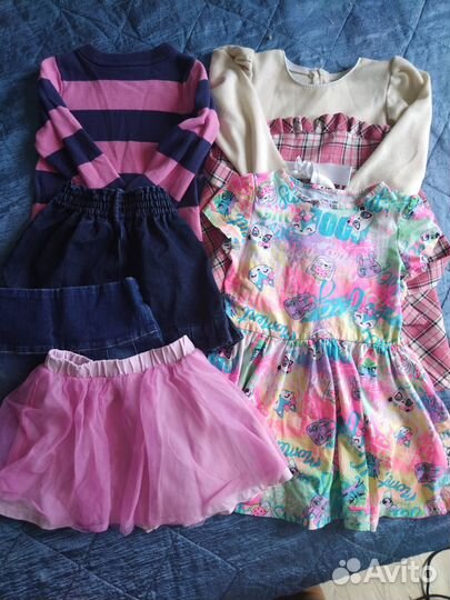 Большой пакет одежды для девочки 98-104