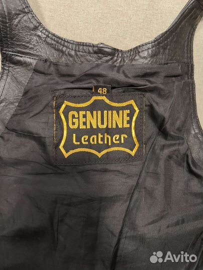 Полукомбинезон, мотоштаны на лямках кожаные