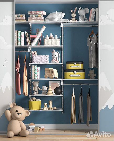 Металлические гардеробные системы