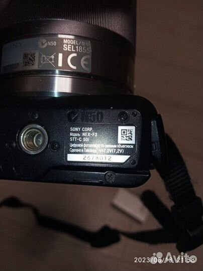 Фотоаппарат sony NEX-F3