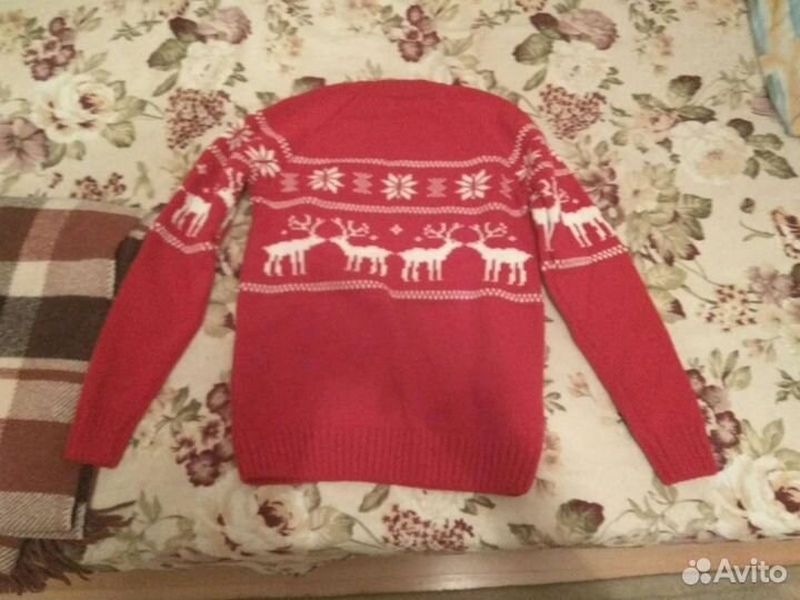 Свитер женский с оленями Siberia, размер L
