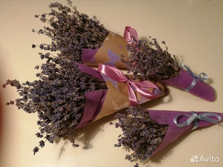 Лаванда, Букет Лаванды, Сухоцветы, декор