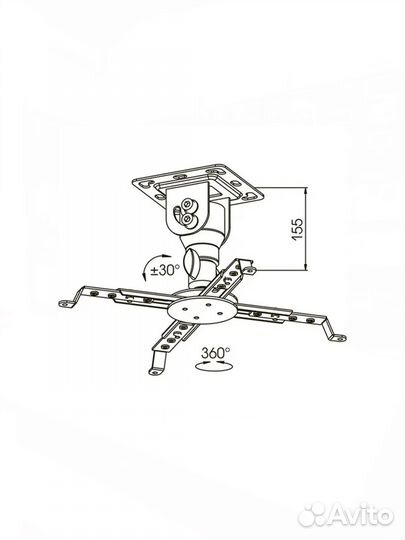 Кронштейн Kromax projector-10