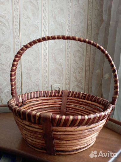 Корзина плетеная диаметр 36 см