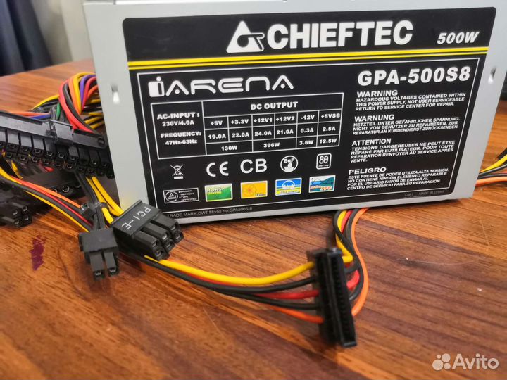 Блок питания chieftec iarena GPA-500S8