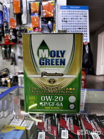 Моторное масло Moly Green premium 0W-20 SP/GF-6A