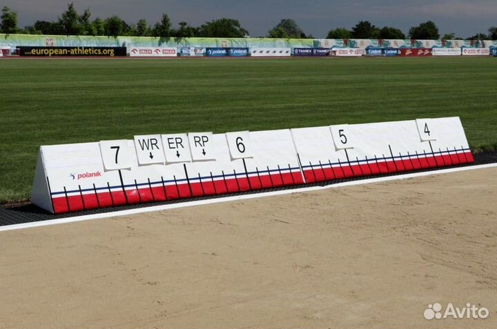 Указатель расстояний для прыжков в длину и тройного прыжка универсальный, с цифрами, из пеноматериал