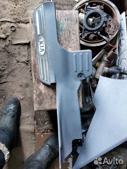 Накладка на порог Киа Маджентис 1 Рестайлинг