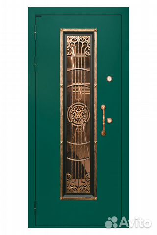 Дверь входная утепленная с ковкой