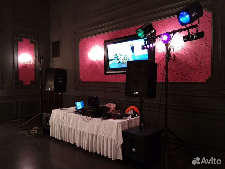 DJ, звук, свет, LED-экран, караоке