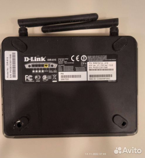 Wifi роутер d link dir 615