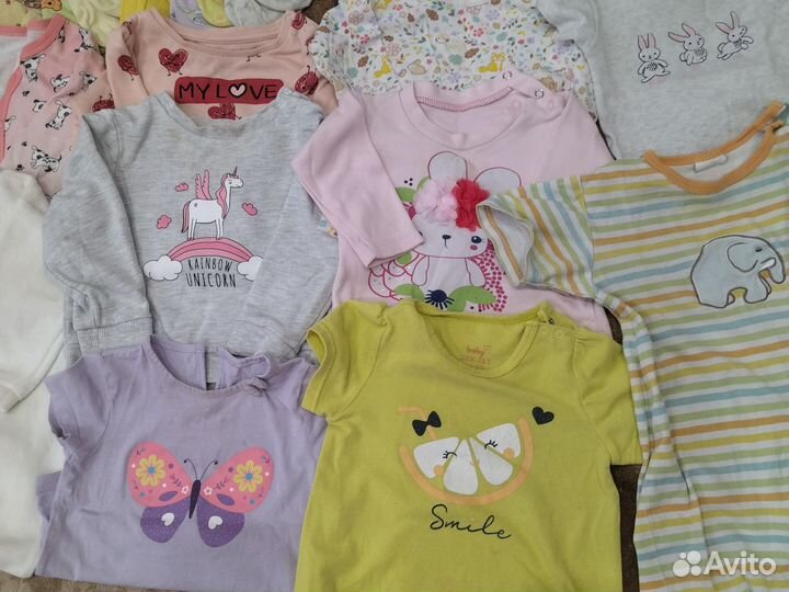 Вещи пакетом для девочки 68-80