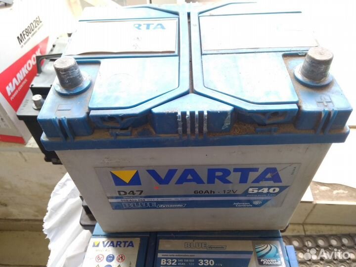 60Ач аккумулятор б/у Varta D47