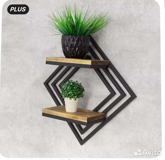 Полки в стиле лофт