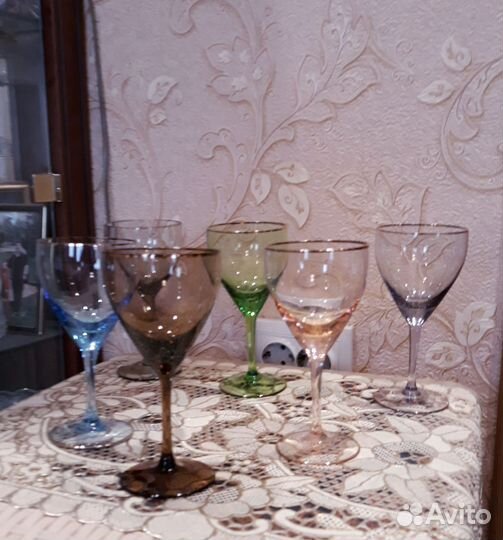 Бокалы чешский хрусталь Bohemia