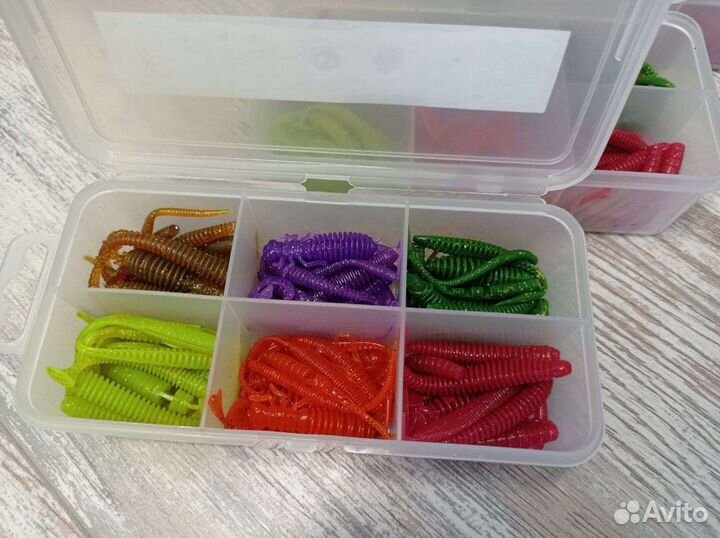 Набор силиконовых приманок JigTrail Mix 12x6