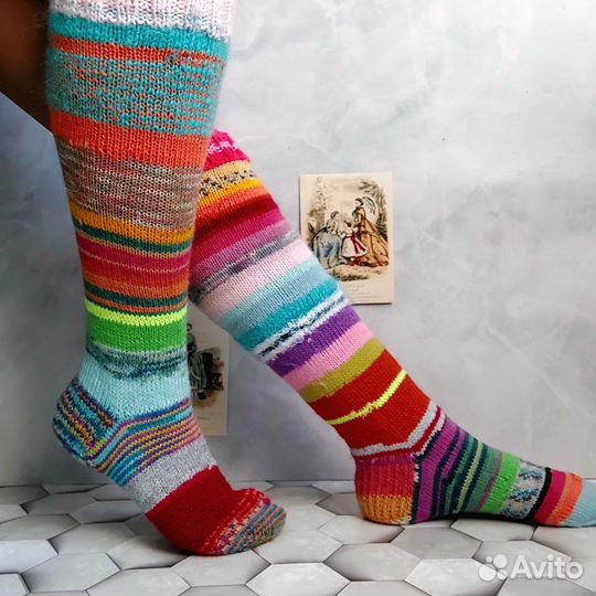 Гольфы вязаные ручной работы