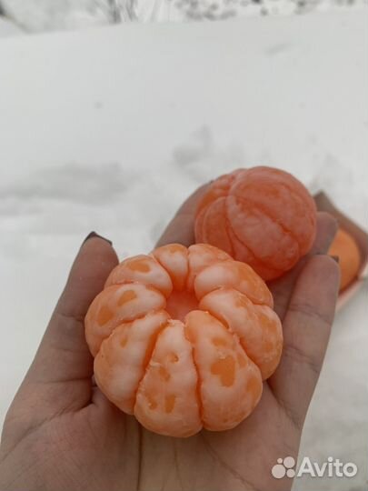 Мыло ручной работы мандарин