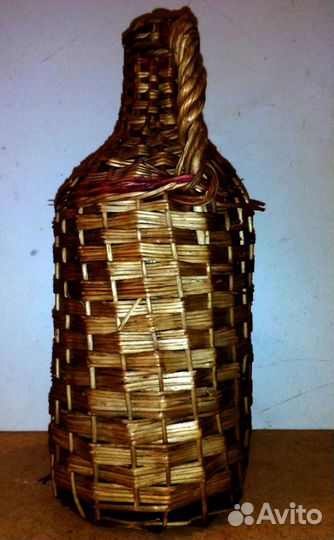 Бутыль винный в оплетке СССР 3,6 л