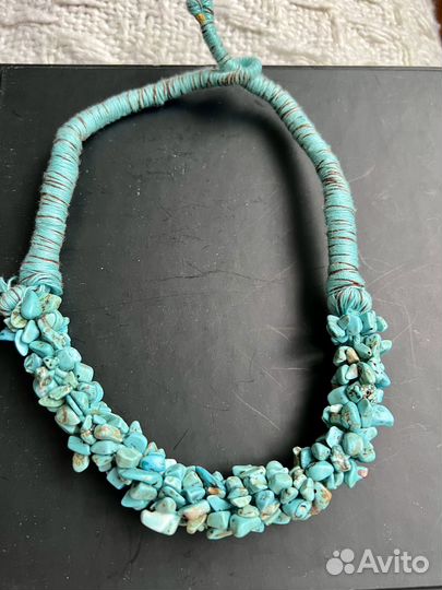 Бусы бирюза