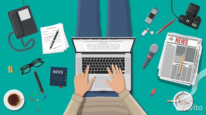 Наборщик,составитель текста удаленно