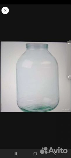 Банки стеклянные трёхлитровые и семьсот граммовые