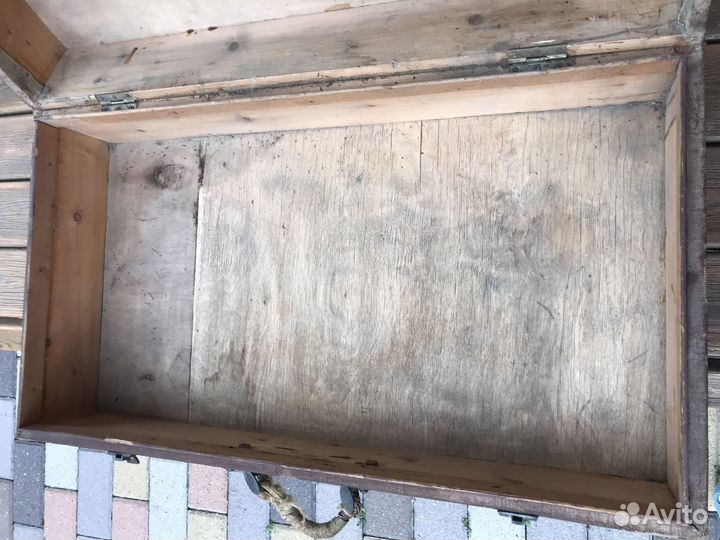 Старинный деревянный Чемодан Ретро Винтаж