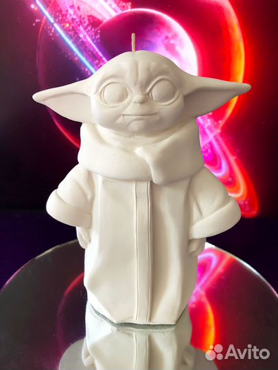 Свеча из соевого воска Бэйби Йода / Baby Yoda