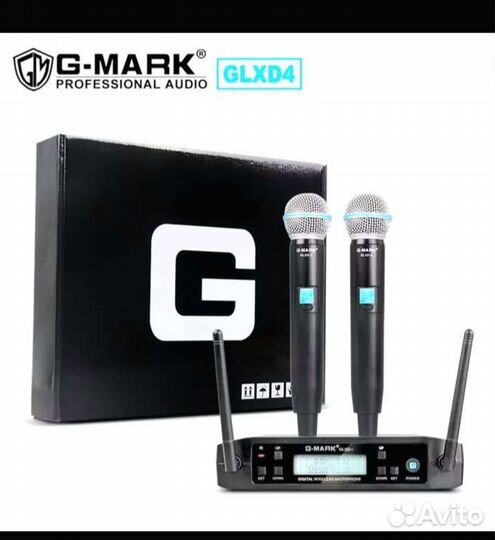 Современ.профессион.радиосистема Glxd4 Gmark новая