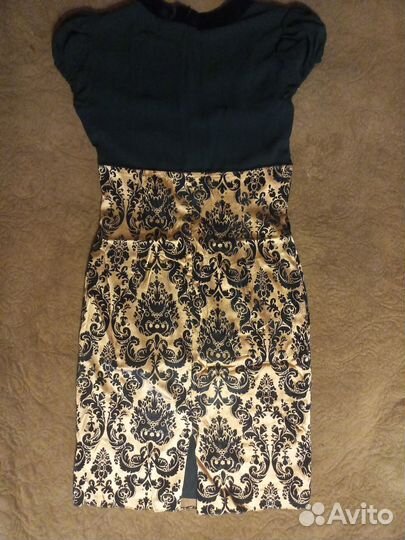 Платье вечернее BGN 42-44р черное + золото