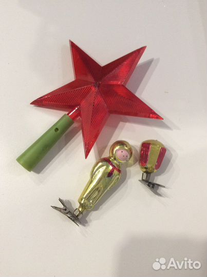 Елочные игрушки СССР на прищепке