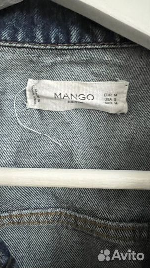 Джинсовая куртка mango, шорты бермуды и топ